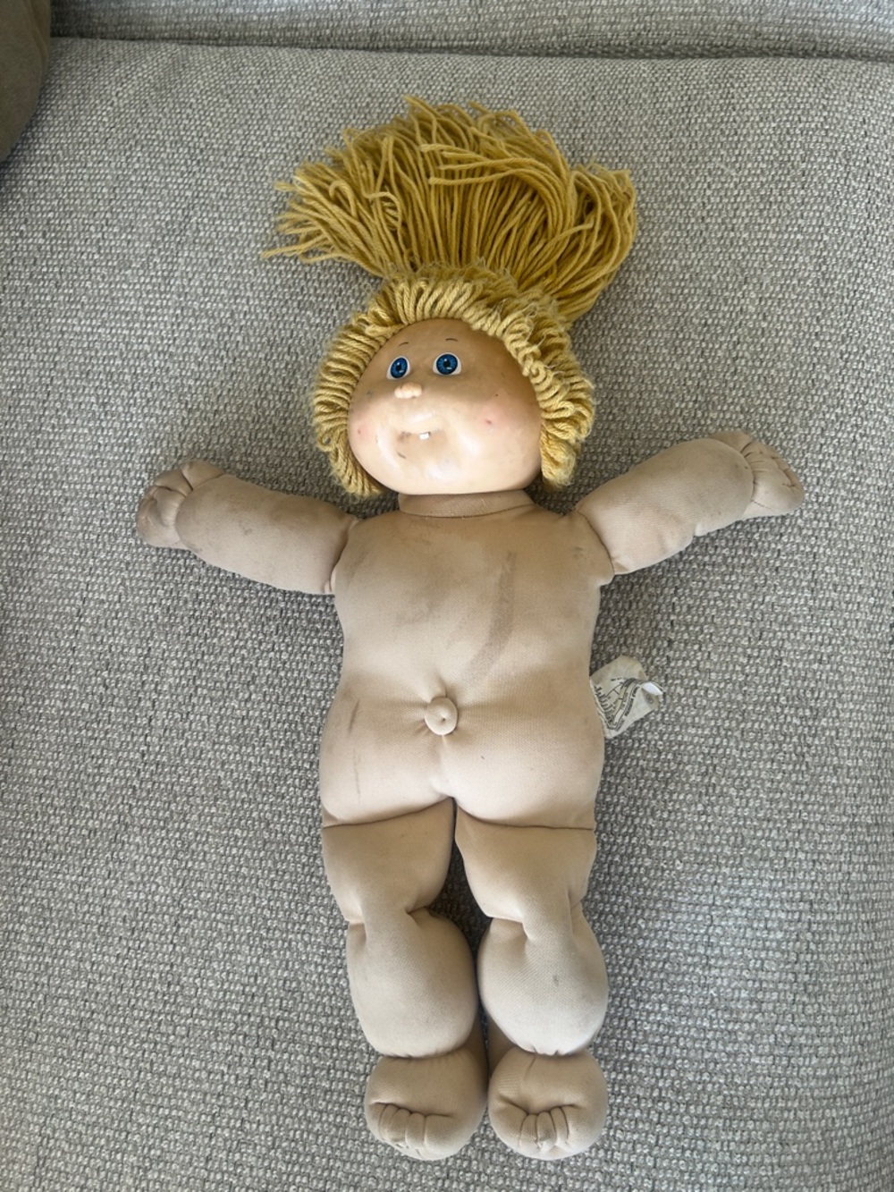 Cabbage Patch Kid with Yellow Yarn Hair